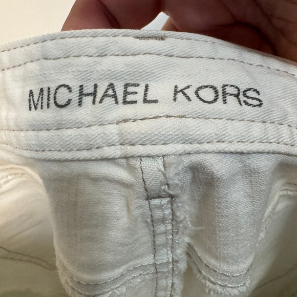 Michael Kors Straight Leg Jeans Cream - Picture 5 of 11